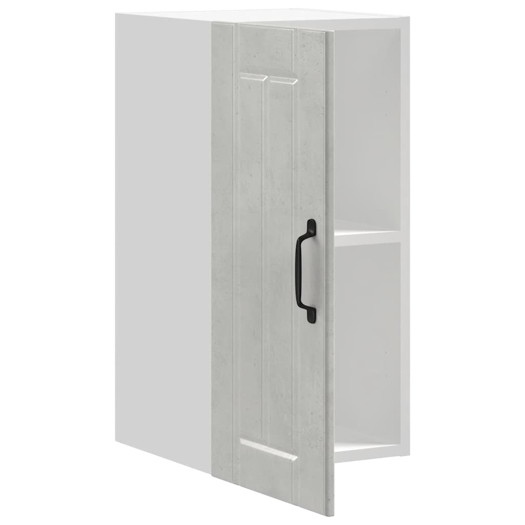 Konyhai fali szekrény Lucca betonszürke szerelt fa 5