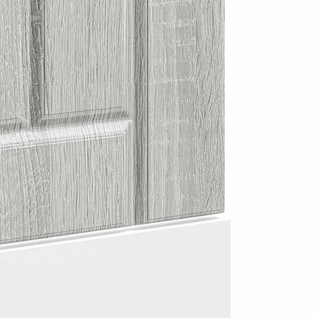 Mosogatógép panel Lucca szürke sonoma színű fából készült műfa 7