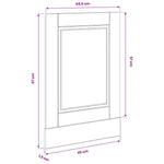 Mosogatógép panel Porto Beton szürke 45x1,5x57 cm Mérnöki fa 8