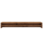 Antik fa színű szerelt fa monitorállvány 100 x 24 x 13 cm 5