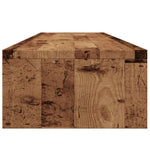 Antik fa színű szerelt fa monitorállvány 100 x 24 x 13 cm 6