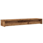Antik fa színű szerelt fa monitorállvány 100 x 24 x 13 cm 7