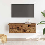Antik fa színű szerelt fa faliszekrény 60x26x18,5 cm 3
