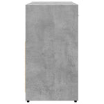 Fürdőszoba mosdószekrény beton szürke 60x33x60 cm Gépelt fa 7