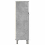 Betonszürke forgácslap fürdőszobaszekrény 30 x 30 x 95 cm 5