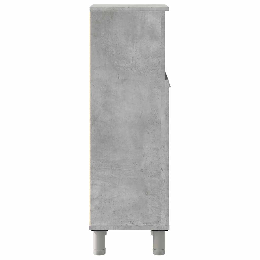Betonszürke forgácslap fürdőszobaszekrény 30 x 30 x 95 cm 5