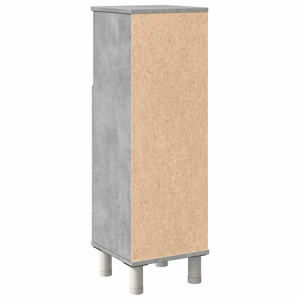 Betonszürke forgácslap fürdőszobaszekrény 30 x 30 x 95 cm 6