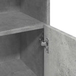 Betonszürke forgácslap fürdőszobaszekrény 30 x 30 x 95 cm 9