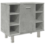 Betonszürke szerelt fa fürdőszobaszekrény 60 x 32 x 53,5 cm 2