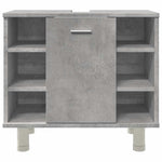 Betonszürke szerelt fa fürdőszobaszekrény 60 x 32 x 53,5 cm 5