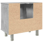 Betonszürke szerelt fa fürdőszobaszekrény 60 x 32 x 53,5 cm 7