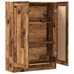 Antik fa színű szerelt fa könyvszekrény 82,5 x 30,5 x 115 cm 6