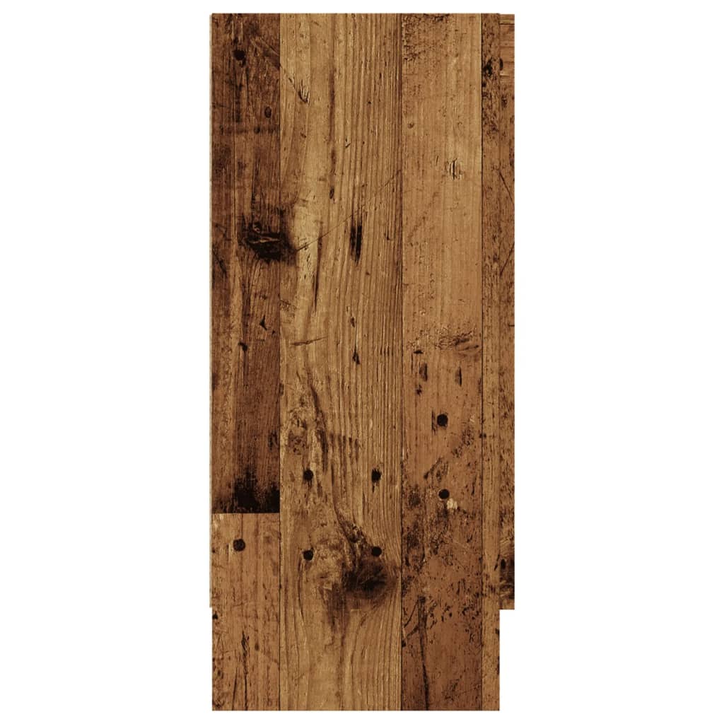 Antik fa színű szerelt fa tálalószekrény 120 x 30,5 x 70 cm 6