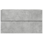Betonszürke szerelt fa függő fürdőszobaszekrény 80x38,5x45 cm 4