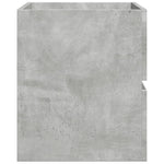 Betonszürke szerelt fa függő fürdőszobaszekrény 80x38,5x45 cm 5