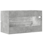 Betonszürke szerelt fa függő fürdőszobaszekrény 80x38,5x45 cm 6