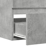 Betonszürke szerelt fa függő fürdőszobaszekrény 80x38,5x45 cm 8