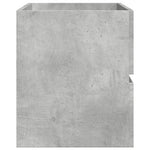 Betonszürke szerelt fa mosdószekrény 100 x 38,5 x 45 cm 5