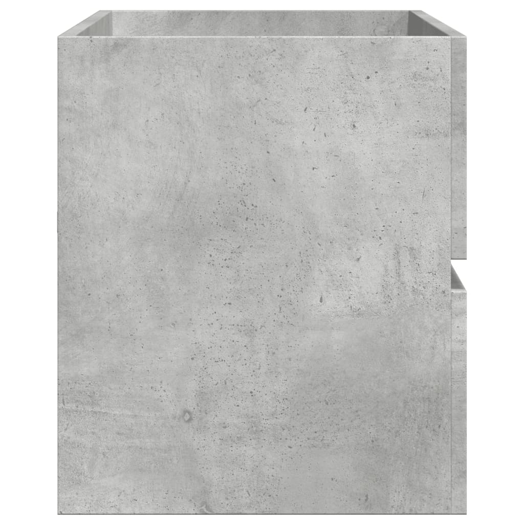 Betonszürke szerelt fa mosdószekrény 100 x 38,5 x 45 cm 5