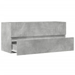 Betonszürke szerelt fa mosdószekrény 100 x 38,5 x 45 cm 7
