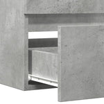 Betonszürke szerelt fa mosdószekrény 100 x 38,5 x 45 cm 8