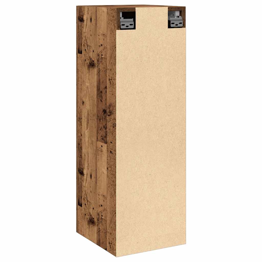 Antik fa színű szerelt fa TV-szekrény 30,5 x 30 x 90 cm 6