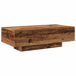 Antik fa színű szerelt fa dohányzóasztal 100x49,5x31 cm 7
