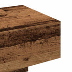 Antik fa színű szerelt fa dohányzóasztal 100x49,5x31 cm 8