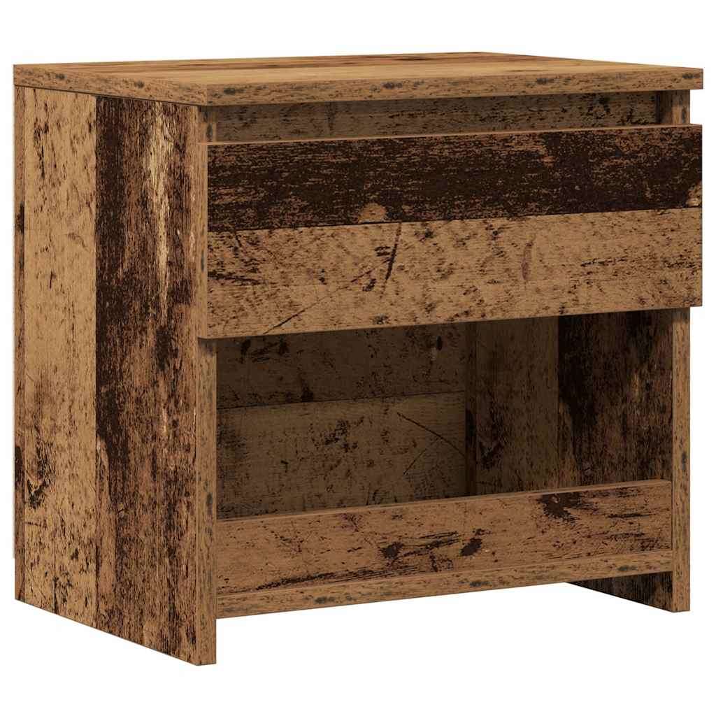 Antik fa szerelt fa éjjeliszekrény 40 x 30 x 39 cm 2