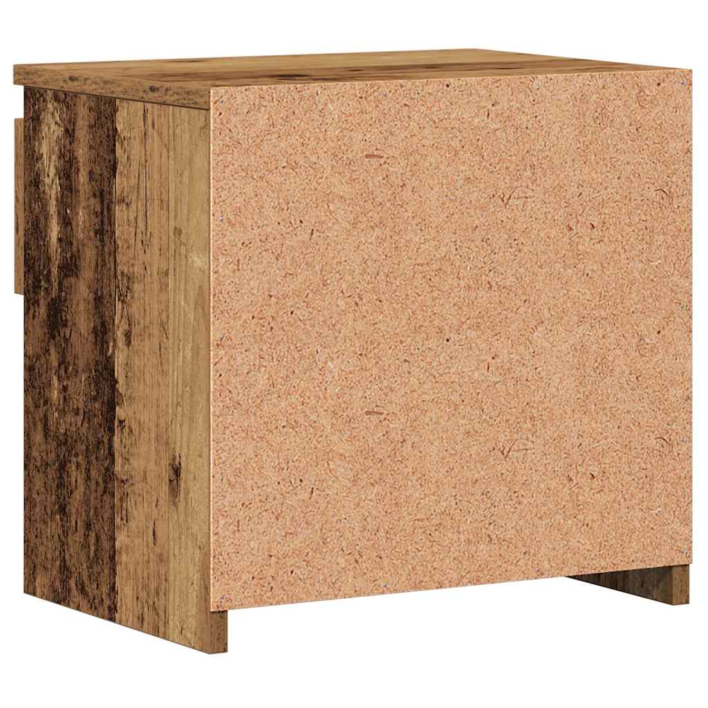 Antik fa szerelt fa éjjeliszekrény 40 x 30 x 39 cm 5