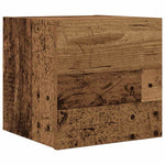 Antik fa színű falra szerelhető TV-szekrény 30,5 x 30 x 30 cm 2