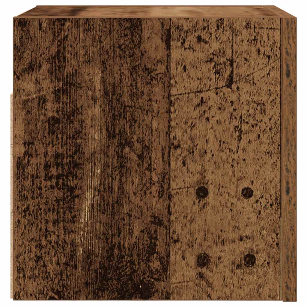 Antik fa színű falra szerelhető TV-szekrény 30,5 x 30 x 30 cm 5