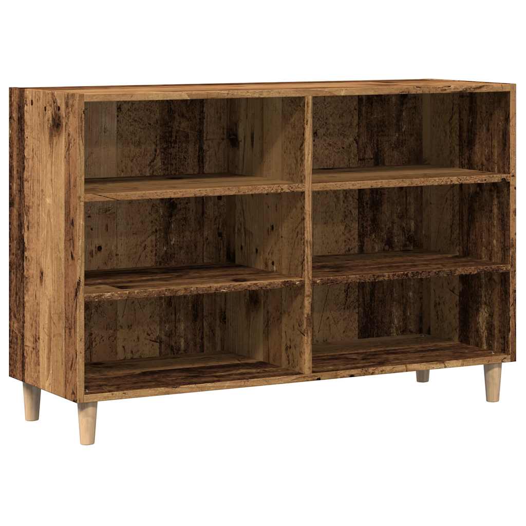 Antik fa színű szerelt fa tálalószekrény 103,5 x 35 x 70 cm 2