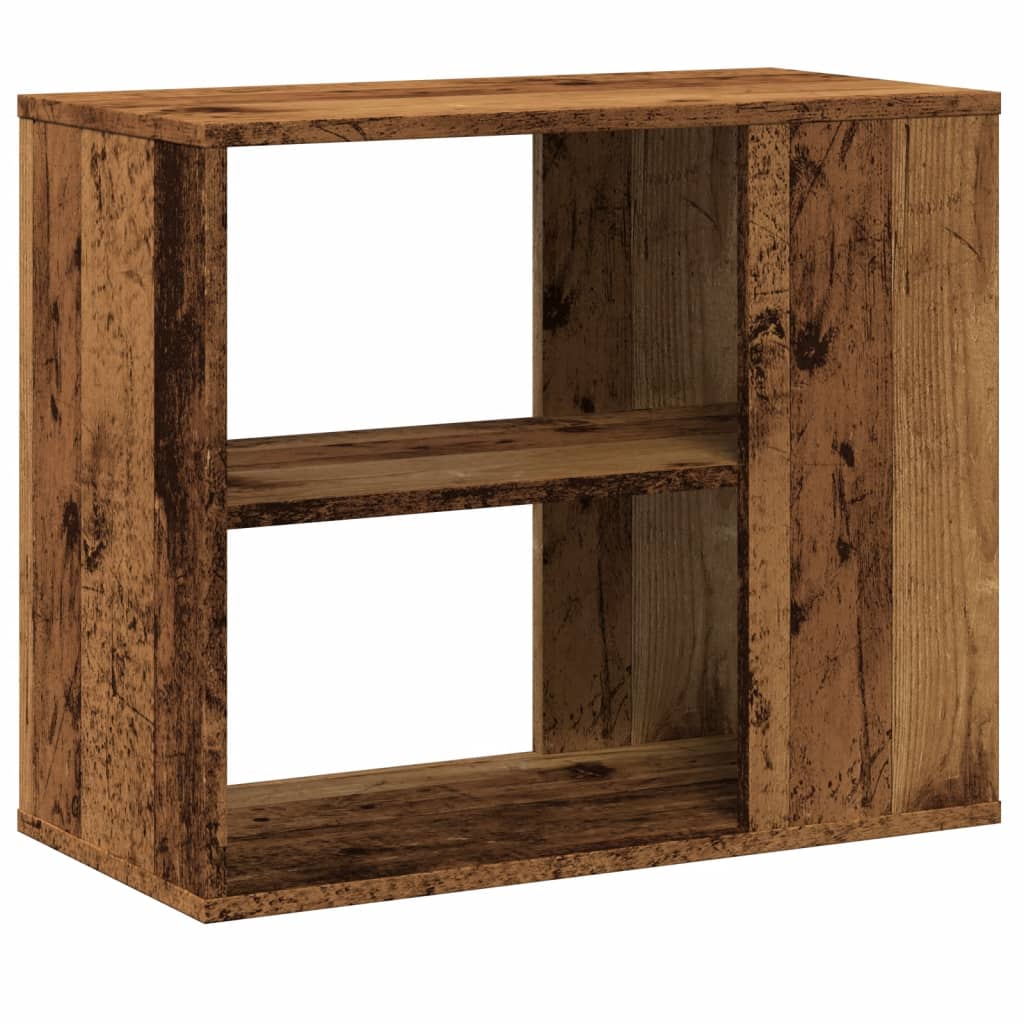 Antik fa színű szerelt fa kisszekrény 60 x 30 x 50 cm 2