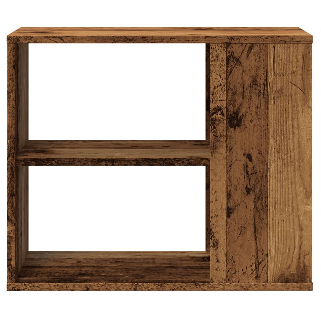 Antik fa színű szerelt fa kisszekrény 60 x 30 x 50 cm 4