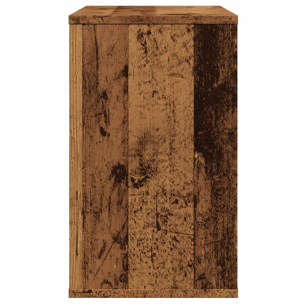 Antik fa színű szerelt fa kisszekrény 60 x 30 x 50 cm 5