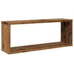6 db antik fa színű szerelt fa fali kockapolc 60 x 15 x 23 cm 4