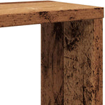6 db antik fa színű szerelt fa fali kockapolc 60 x 15 x 23 cm 8