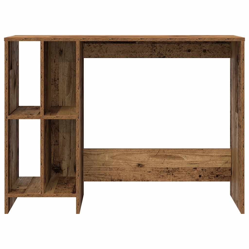 Antik fa színű szerelt fa íróasztal 102,5 x 35 x 75 cm 4