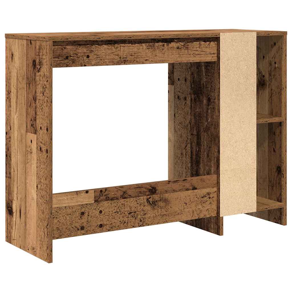 Antik fa színű szerelt fa íróasztal 102,5 x 35 x 75 cm 6