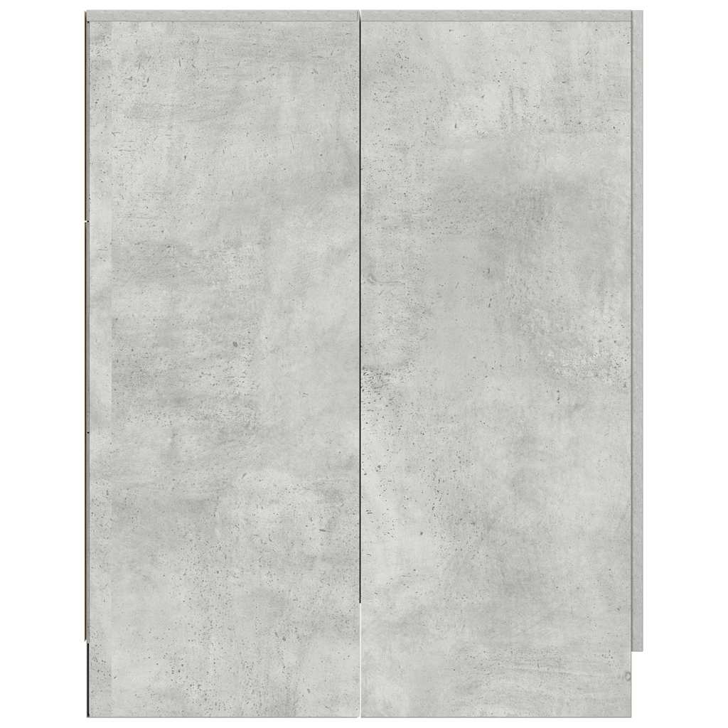 Betonszürke mosógépszekrény 70,5 x 71,5 x 91,5 cm 5