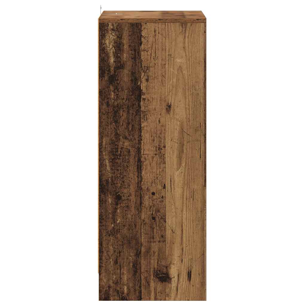 Antik fa színű szerelt fa cipősszekrény 60 x 35 x 92 cm 6