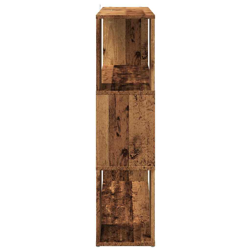Könyvszekrény/szobaosztó régi fa 100x24x94 cm 5