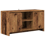 Antik fa színű szerelt fa TV-szekrény 102 x 37,5 x 52,5 cm 2