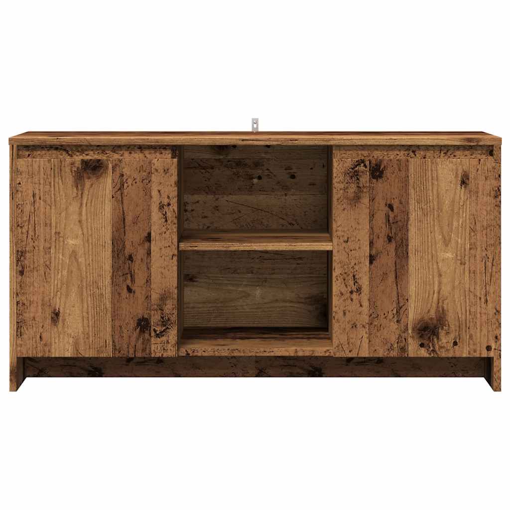 Antik fa színű szerelt fa TV-szekrény 102 x 37,5 x 52,5 cm 4