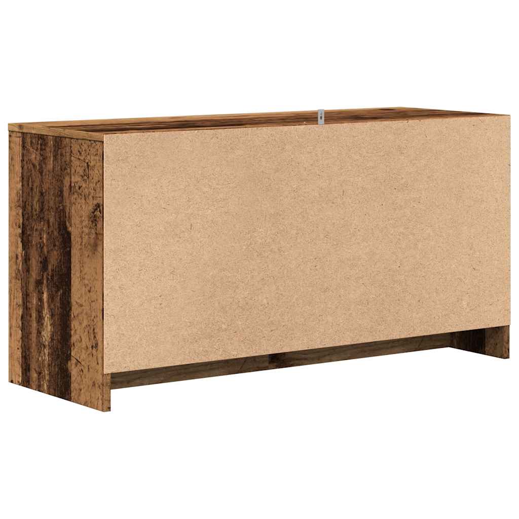 Antik fa színű szerelt fa TV-szekrény 102 x 37,5 x 52,5 cm 6