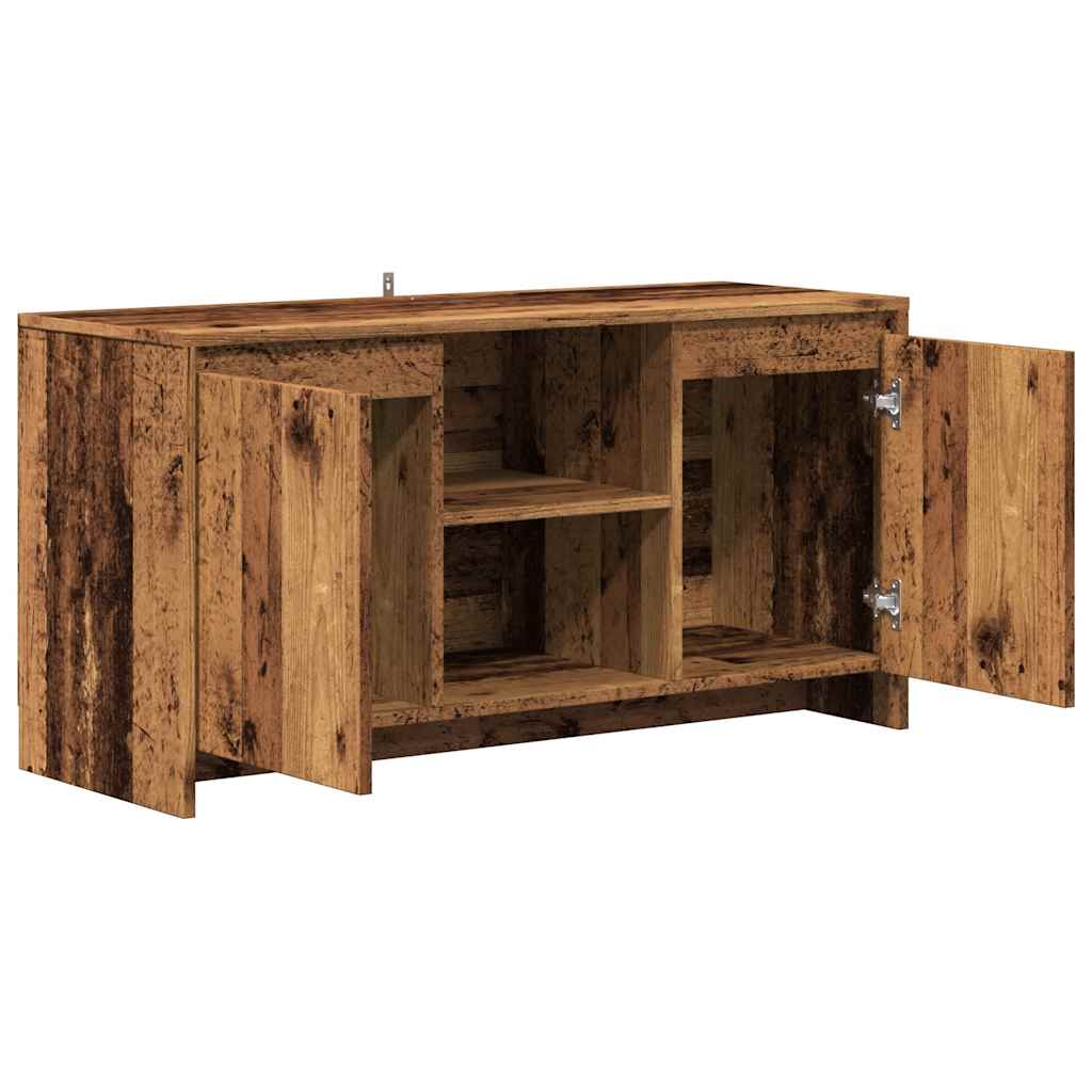 Antik fa színű szerelt fa TV-szekrény 102 x 37,5 x 52,5 cm 7