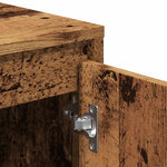 Antik fa színű szerelt fa TV-szekrény 102 x 37,5 x 52,5 cm 8
