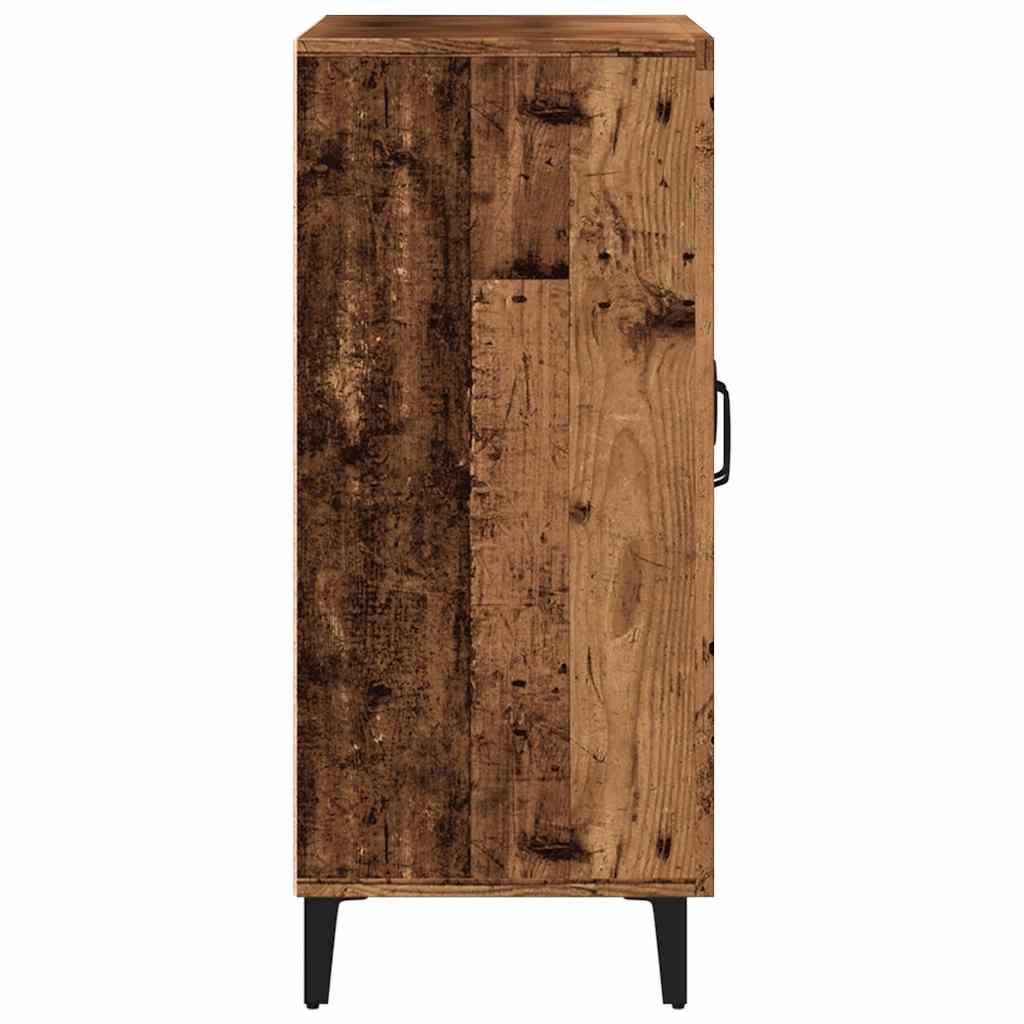 Antik fa színű szerelt fa tálalószekrény 90 x 34 x 80 cm 6
