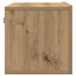 2 db kézműves tölgy falra szerelhető TV-szekrény 80x30x30 cm 6